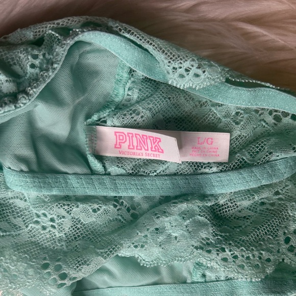 VS PINK Teal Lace Bralette - Picture 5 of 6